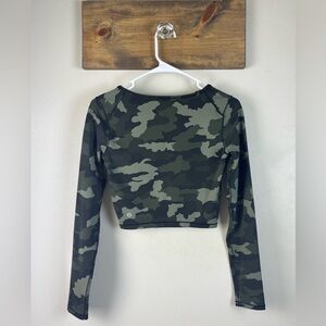 Lululemon Wunder Train Cropped Long Sleeve Shirt- Heritage 365 Camo Small